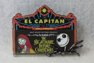 Disney Le 300 Pin Marquee Dsf Nightmare Before Christmas Jack Sally Jeweled Eye