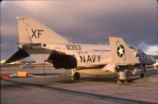 Kodachrome 35mm Slide Of 158353 F - 4 Phantom Us Navy November 1979