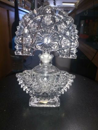 Vintage Usa Irice Art Glass Vanity Perfume Bottle Irving W Rice Co York City