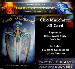 Ciro Marchetti Tarot Of Dreams Lenormand 83 Card Book Set Wicca Magick Pagan