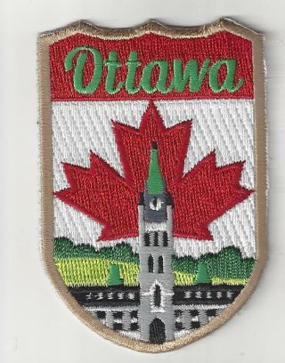Ottawa Ontario Canada Souvenir Patch Capital Of Canada