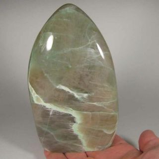 5.  6 " Garnierite Nickel Polished Standup Display Stone - Madagascar - 1.  6 Lbs.