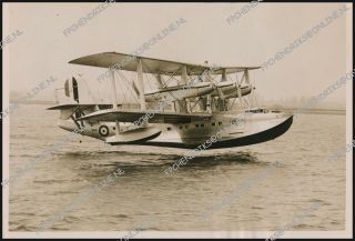 Raf Short S.  14 Sarafand - Large Stamped Topical Photo,  Full Press Caption 1932