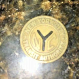 Vintage York City Transit Authority Good For One Fare Subway Bus Token