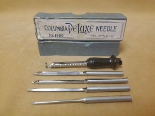 Vintage Sewing Needles Columbia Deluxe Needles No.  1690 Rug
