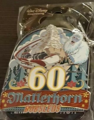 Disney D23 Expo 2019 Wdi Matterhorn Ride Attraction 60th Anniversary Pin Le 300