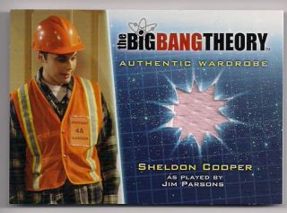 Big Bang Theory Season 5 Costume Card M21 V1 Orange Variant Sheldon Cooper