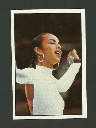 Sade 1987 Pop Rock Music Sticker Card Italy
