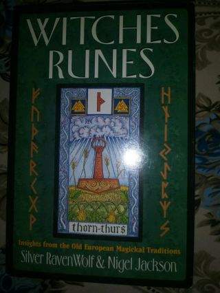 Witches Runes Box Set; Rune Cards And Guidebook,  Divination