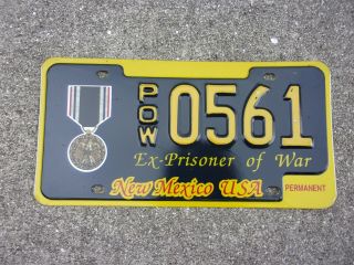 Mexico Ex - Prisoner Of War License Plate 561