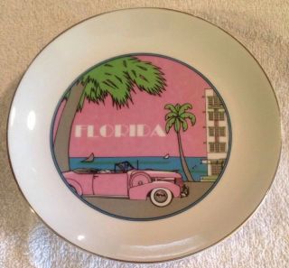 Vintage Florida Souvenir Plate
