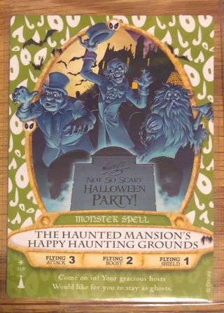 Haunted Mansion Halloween Card 2013 Disney Sotmk Sorcerers Magic Kingdom 03/p