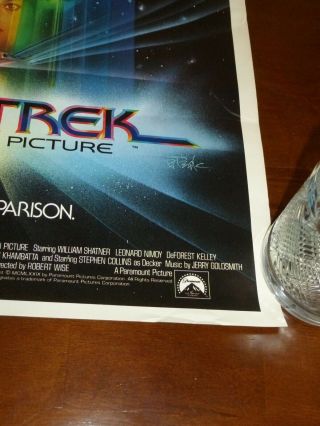 Star Trek The Motion Picture Movie Poster 17x24 rolled 2