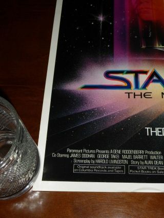 Star Trek The Motion Picture Movie Poster 17x24 rolled 3