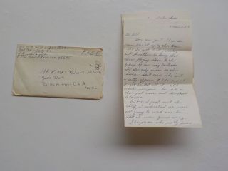 Vietnam War Letter 1969 Sick Of Slave To One Way Bastards Bloomington California