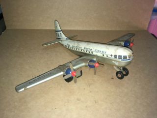 Pan American Airlines P.  A.  A.  Strato Clipper Tin Litho Airplane Gama W.  Germany