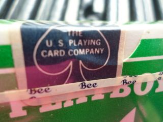 Playboy Playing Cards 2 Decks Green & Orange 5