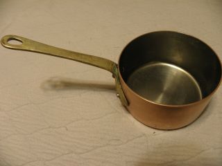 Vintage Copper Sauce Pan,  Marked Sur La Table And Made In France