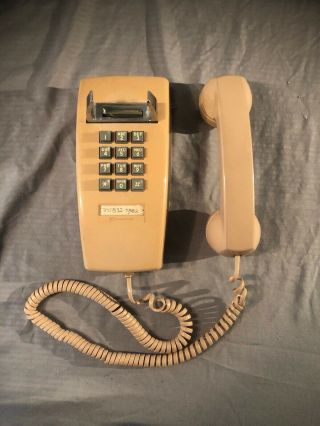 Vintage Touch Tone Phone Push Button Wall Phone Western Electric Bell Co