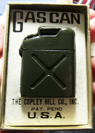 Vintage Gas Can Lighter W/box Made For Copley Hill Co. ,  Inc In Japan