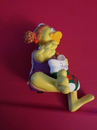 Rare McDonald ' s Birdie Shelf Sitter Figurine With Christmas Stocking 2