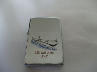 Vint Zippo Lighter Uss Iwo Jima Lph - 2 A Iii Look