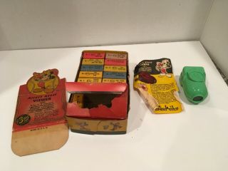 Vintage 1940s Mickey Mouse Viewer with 13 Film Strips: Craftsmen ' s Guild 4