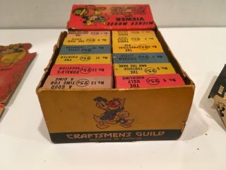 Vintage 1940s Mickey Mouse Viewer with 13 Film Strips: Craftsmen ' s Guild 6
