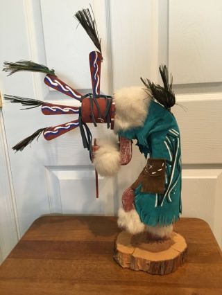 Native American Navajo Kokopelli Kachina Doll,  Signed Jacida L.  20”