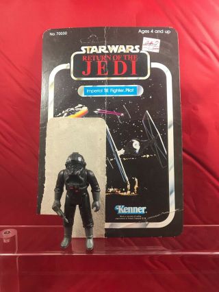 Vintage Star Wars Tie Fighter Pilot.  100 And Complete With Card Back
