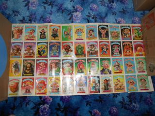 Mgdonnen 1985 Uncut Sheet Topps Cards Stickers Stain Back Series 2