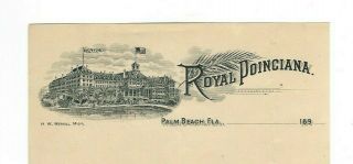 Antique Stationery from the Royal Poinciana Hotel,  Palm Beach,  Fla.  1890 2