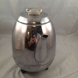 GE General Electric Chrome Pot Belly 9 Cup Coffee Maker Percolator 18P40 USA 5