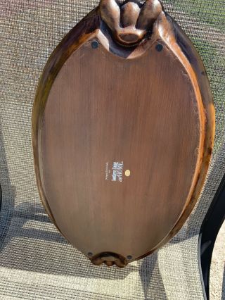 Southern Living At Home Brimfield Resin Wood Grain Oval Tray Platter 21x13 Euc 5