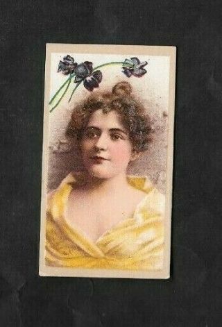A.  T.  C.  1900 Scarce (beauties) Type Card  Beauties - Flower Inset Violet