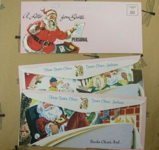 Vtg Christmas Adv Sears Roebuck Secret Agreement Santa Letter Santa Claus,  Ind.