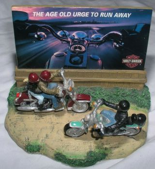 Harley Davidson Limited Edition Figurine Motorcycles G82002 Numbered 199 Of 10k