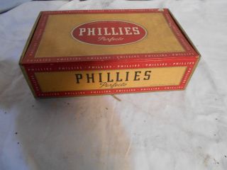 Vintage Collectible Phillies Perfecto Cigar Box