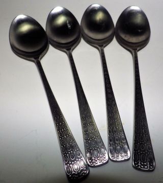 4 Tablespoons Supreme Cutlery Stainless Steel Japan Mid Century Modern Towle