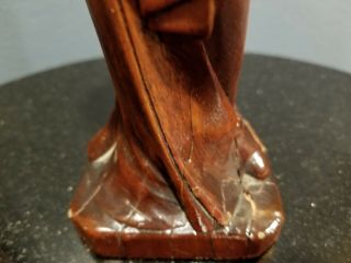 Rare Antique Vintage Hand Carved Mary and Baby Jesus Wood Statue 12 