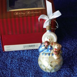 Vintage Waterford Holiday Heirlooms Ornament Snowman