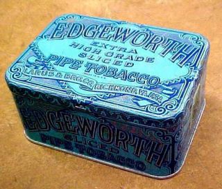 Antique Edgeworth Pipe Tobacco Tin Litho Richmond,  Va - - 29