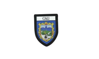 Patch Printed Embroidery Travel Souvenir Shield City Flag Cali Colombia