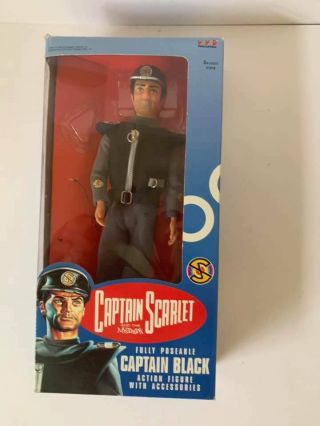 Captain Scarlet - 12 Inch Captain Black Action Figure