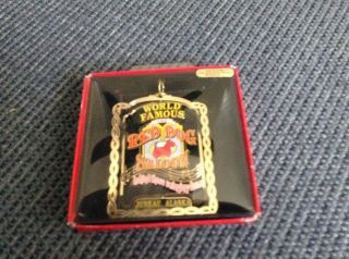 Red Dog Saloon Juneau Alaska Ornament 24k Gold Flashed Brass Originalbox