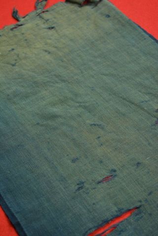 ZT32/50 Vintage Japanese Fabric Cotton Antique Boro Patch Indigo Blue 26.  4 