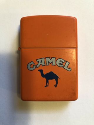 Camel Outdoor Matte Orange Lighter (zippo,  C.  1997)