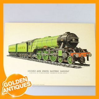 Old Class A3 Locomotive No.  4472 Flying Scotsman Picture Print Painting