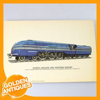Class 7p (coronation) Locomotive No.  6221 Queen Elizabeth Picture Print Painting
