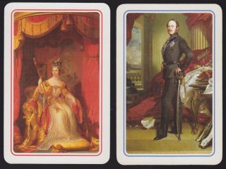 2 Single Swap/playing Cards Royal Queen Victoria & Prince Albert